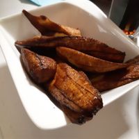 Frittierte Kochbananen at Blaues Zebra in Leipzig