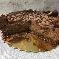 Hard to cut small pieces)))  at Healthy Delicious in Limassol