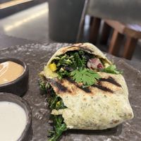 breakfast wrap (on the smaller side)  at Honest Greens - Born in Barcelona