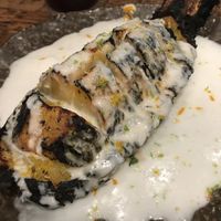 Charred pineapple w/coconut cream  at Honest Greens - Born in Barcelona