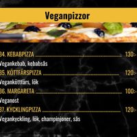 Vegan pizza  at Pizzeria Papillon  in Jonkoping