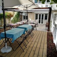 Tea garden at Empório do Chá in Lisbon