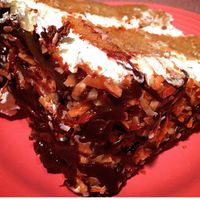 vegan Samoa cake  at Via Roma Pizza and Restaurant in Toms River