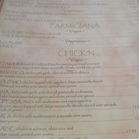 just one of the many pages of veg menu at Via Roma Pizza and Restaurant in Toms River