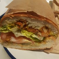 Crispy chicken at Savta in Barcelona