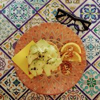 Avocado toast with tomato relish of some kind. Very tasty. at ROSALÍA LA RATONA in Huelva