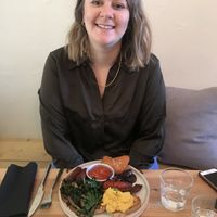 The Full Monty breakfast   at Green Routes Cafe in Oxford