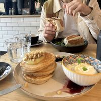 Weekday breakfast burrito  at Green Routes Cafe in Oxford
