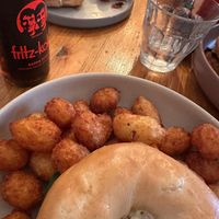 Bagel baby and a special at Green Routes Cafe in Oxford