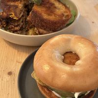 Bagel Baby & Big Fat Dev  at Green Routes Cafe in Oxford