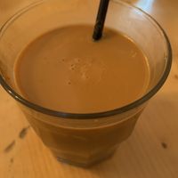 Iced Oat Latte  at Green Routes Cafe in Oxford