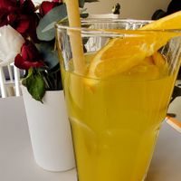 Homemade ginger & turmeric lemonade at VHY! in Stuttgart