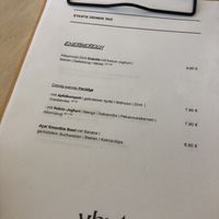 Menu   at VHY! in Stuttgart