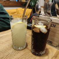 Ginger lemonade and cola at Tabi Loo in Leuven