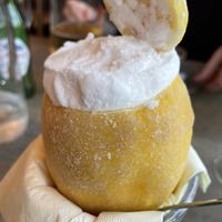 Lemon sorbet   at Franco's in Peebles