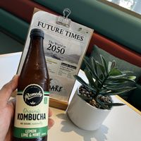 Kombucha Lemon Lime Mint  at Green Common 绿客门 in Central Singapore