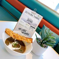 Field Mushroom Soup 🤩   at Green Common 绿客门 in Central Singapore