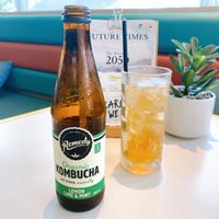 Lemon Mint Lime Kombucha  at Green Common 绿客门 in Central Singapore