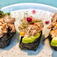 Omnituna and sweet corn gunkan at Green Common 绿客门 in Central Singapore