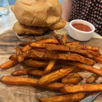 No fish burger  at Green Common 绿客门 in Central Singapore