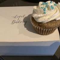 Earl grey cupcake at Level V Bakery in Vancouver