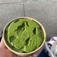 Matcha ice cream  at Level V Bakery in Vancouver