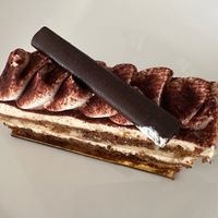 Matcha Mascarpone Tiramisu at Level V Bakery in Vancouver