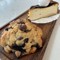 Basque cheesecake   at Level V Bakery in Vancouver