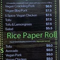 Vegan options  at Luke's Bakery in Reservoir