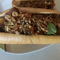 Crackling ‘pork’ Bahn Mi at Luke's Bakery in Reservoir