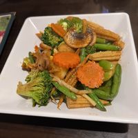 Garlic Sauce vegetables.   at Teton Kitchen in Depew