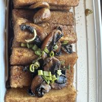 Delicious tofu steak with mushrooms   at Teton Kitchen in Depew