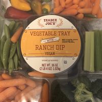 Vegetable tray with vegan ranch! at Trader Joe's - NW Glisan in Portland