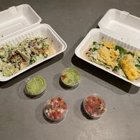 Chicken and chorizo tacos  at Senor Sisig in Oakland