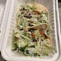 Vegan chicken tacos  at Senor Sisig in Oakland