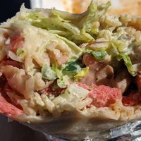 Vegano tochino senor Sisig burrito at Senor Sisig in Oakland