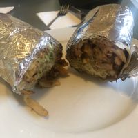 California sisig burrito  at Senor Sisig in Oakland