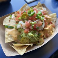 Vegan Nachos with Tofu Sisig!  at Senor Sisig in Oakland