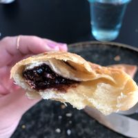 Vegan choco empanada. 🙌  at El Taco Loco in Aarschot