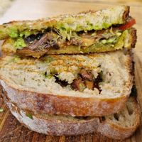 Toastie at Ozus Coffee in Battery Point