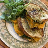 Pumpkin & Vio Cheese Toasted Sandwich   at Ozus Coffee in Battery Point