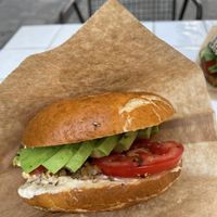 Avokado tomato bagel  at Budapest Bagel - Kálvin in Budapest