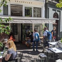 Budapest Bagel - Kàlvin from outside. at Budapest Bagel - Kálvin in Budapest