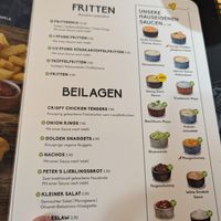 Speisekarte at Peter Pane in Dresden