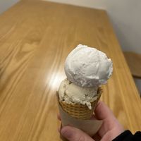 Coconut vanilla and pb cookie dough   at Duck Island Ice Cream in Wellington