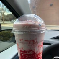 Strawberry Milkshake  at Romeo's Vegan Burgers Truck in Charlotte