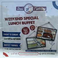 Weekend buffet at Desi Flavors in Tampa