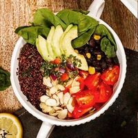 Vegan bowl at De Leon Latin Cocina in St Augustine