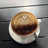 Cappuccino with oat milk  at Scroggin in Wanaka