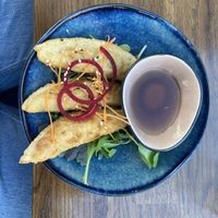 Golden Leaves.  Knusprig lecker!!! Einfach Hammer!! at Sen Vegan Cuisine - Moorenstraße in Dusseldorf